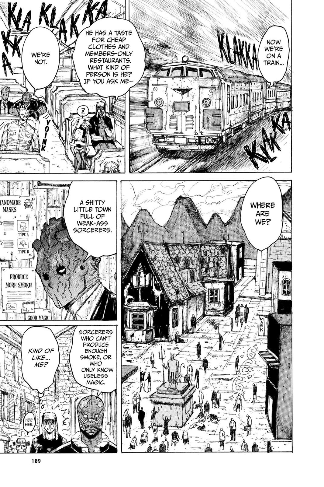 Dorohedoro Manga Chapter 10 page 17 - Roast Duck With Magic User Sauce