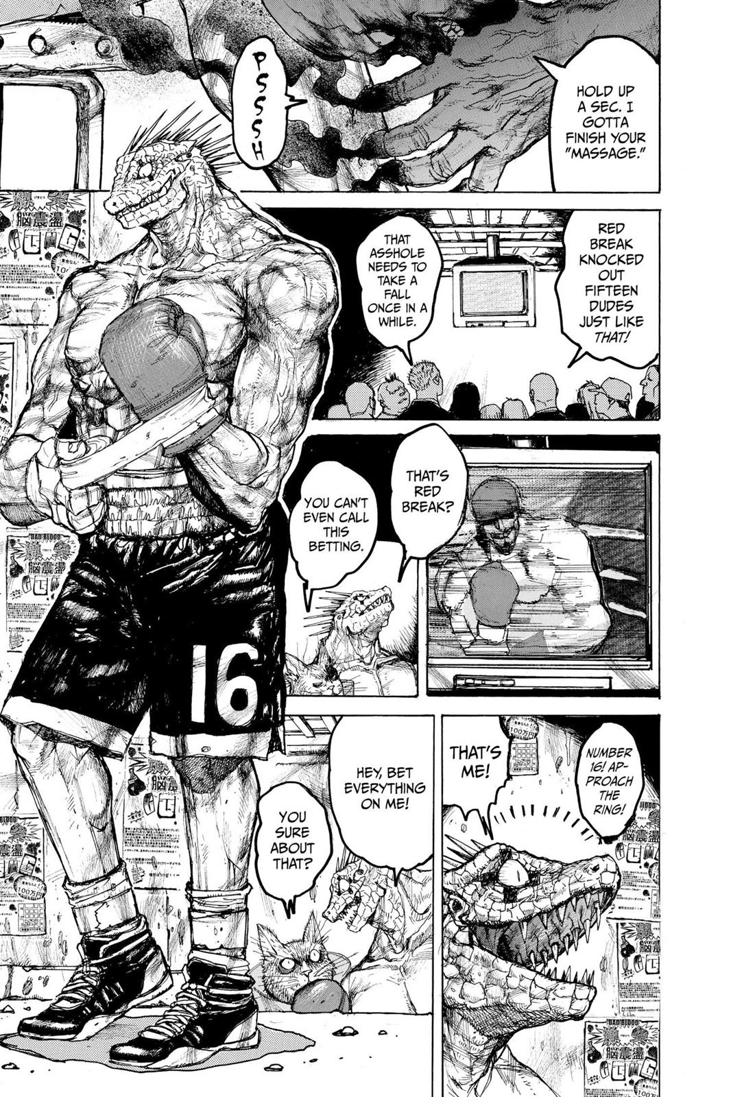 Dorohedoro Manga Chapter 11 page 13 - Competition of the So-Called Underworld