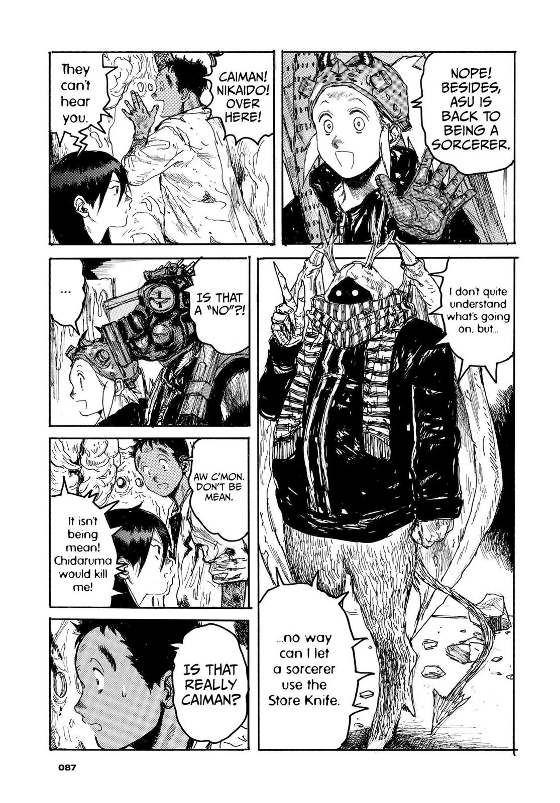 Dorohedoro Manga Chapter 121 page 13 - Haru's Gym Class