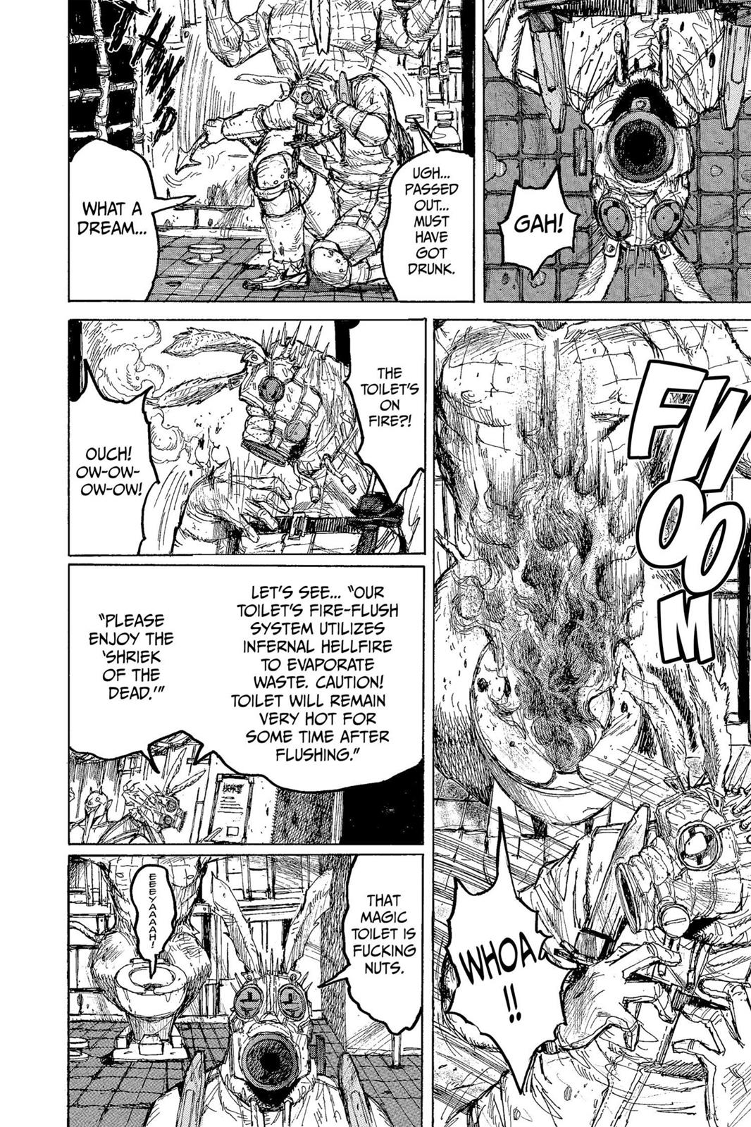 Dorohedoro Manga Chapter 15 page 14 - The Secret story of the fire toilet