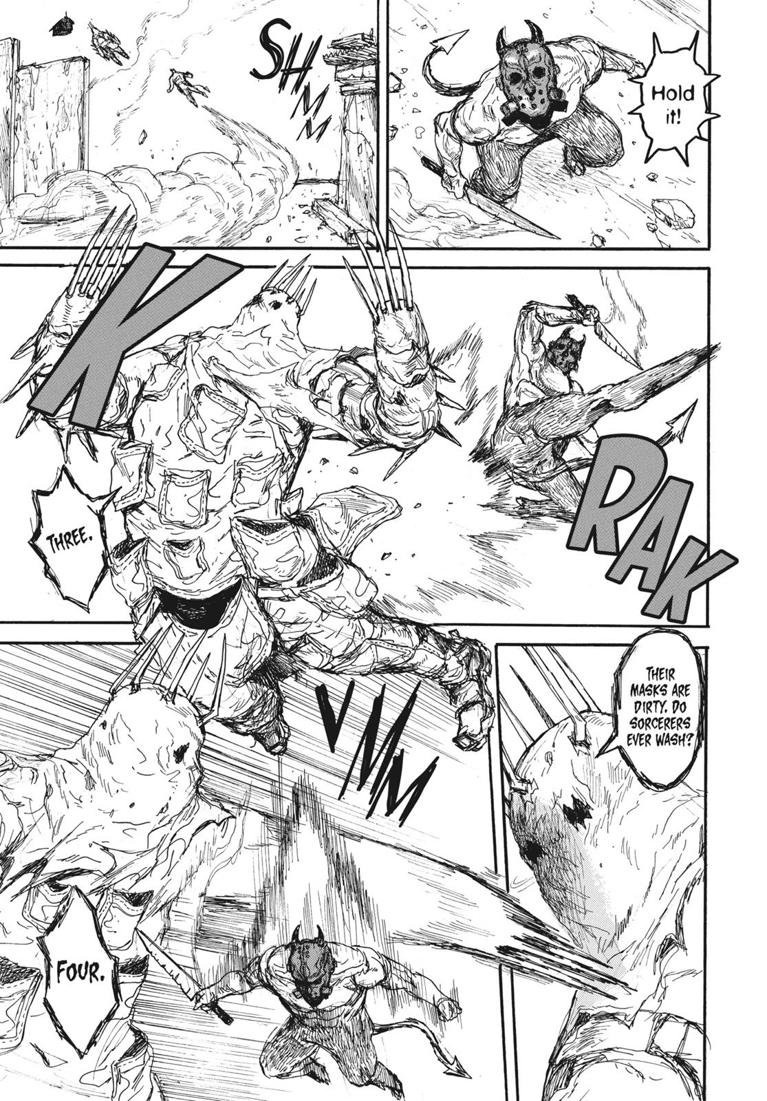 Dorohedoro Manga Chapter 153 page 28 - Hole-Kun's Counting Song