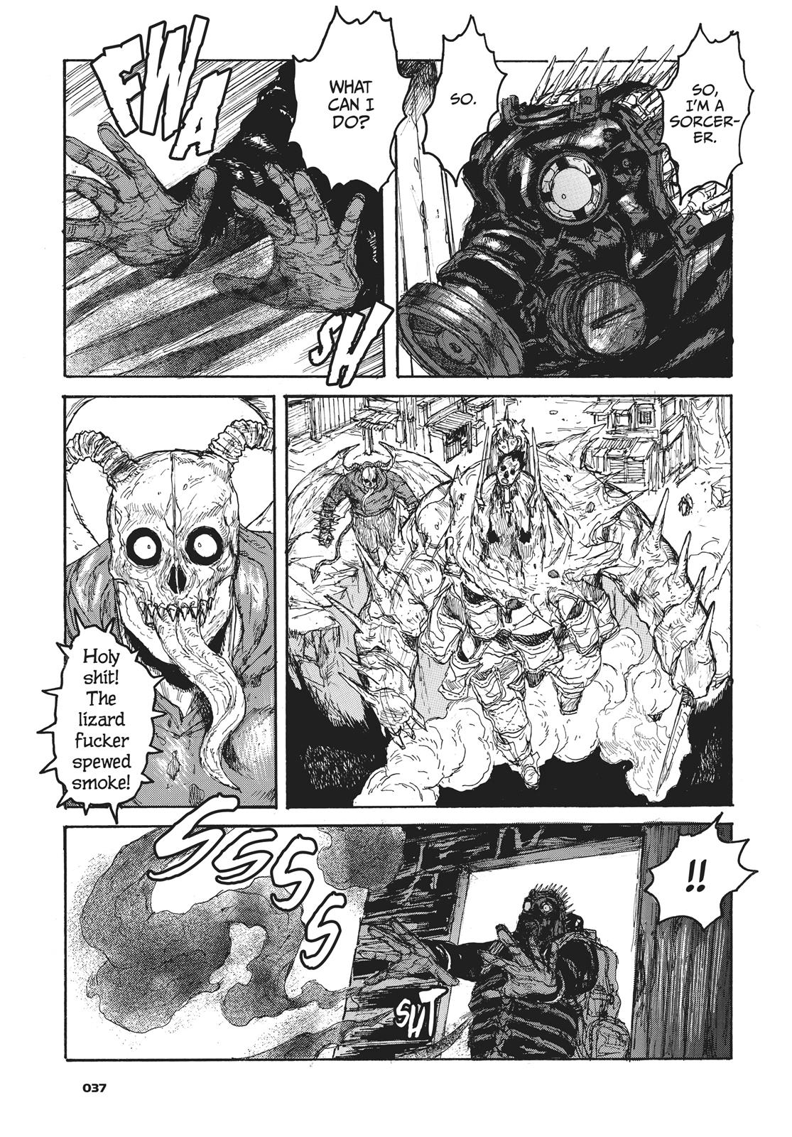 Dorohedoro Manga Chapter 157 page 3 - Magic as Gyou wish