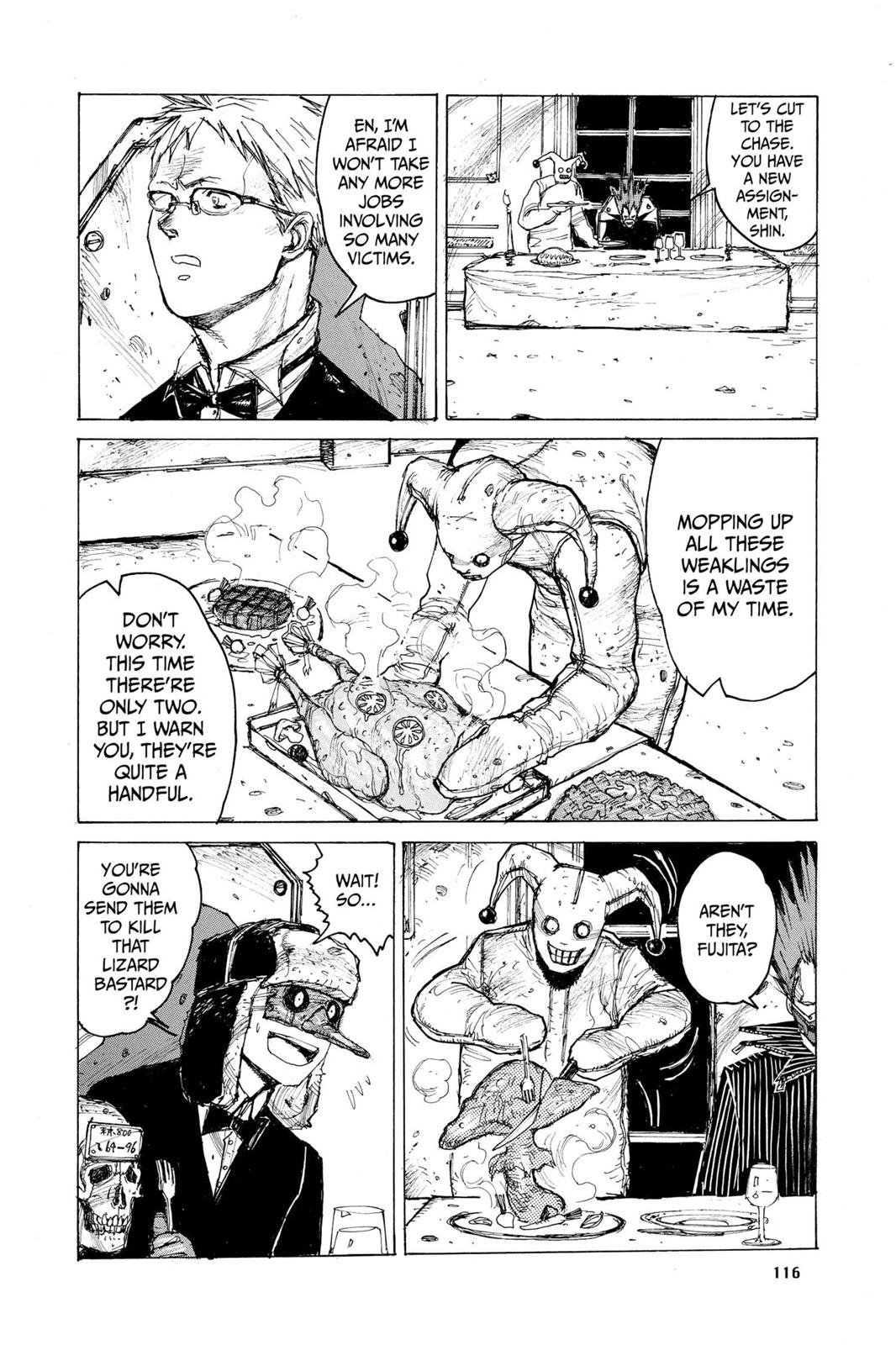 Dorohedoro Manga Chapter 5 page 16 - Silence At The Table