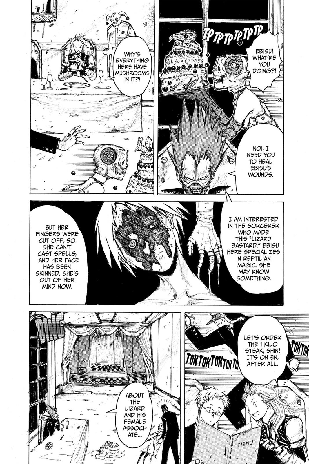 Dorohedoro Manga Chapter 5 page 18 - Silence At The Table