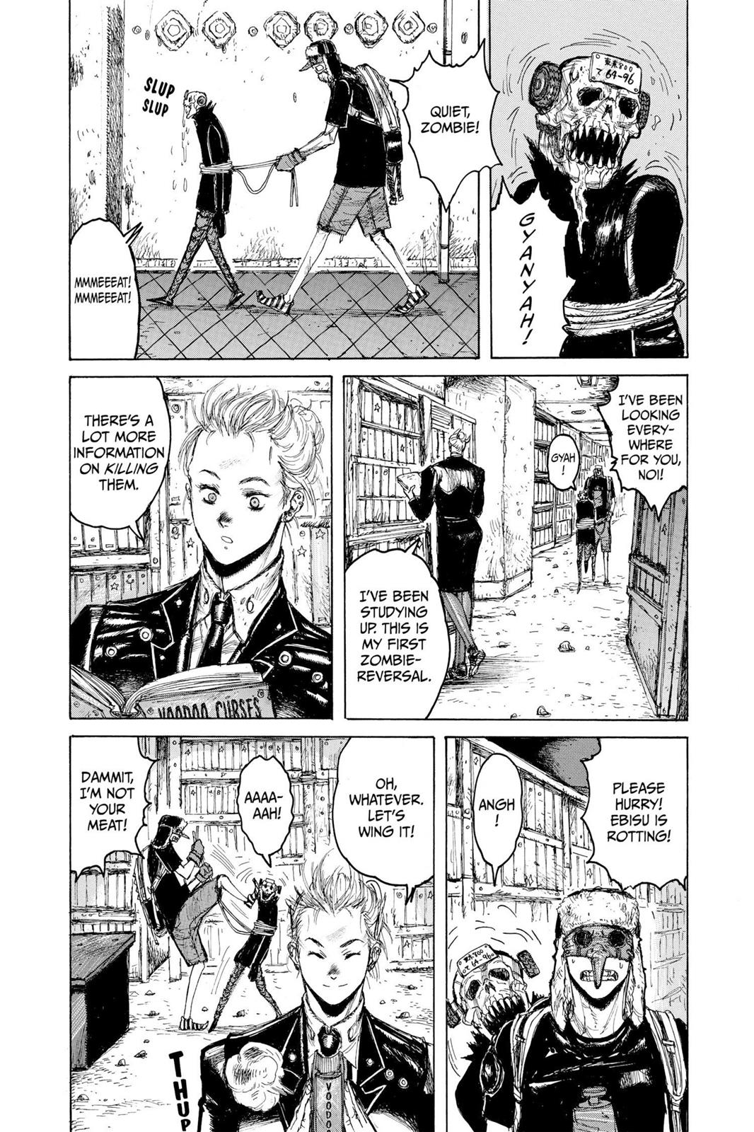 Dorohedoro Manga Chapter 9 page 28 - Lizards Can Dance Too